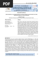 Phytochemical Analysis of Hyptis Suaveolens Extract and Its Effects On The Growth of Disease-Causing Parasites