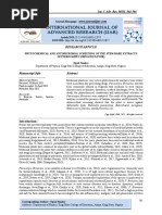 Phytochemical and Antimicrobial Screening of The Stem Bark Extracts Ofpterocarpus Erinaceus (Poir)