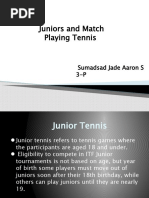 Juniors and Match Playing Tennis: Sumadsad Jade Aaron S 3-P