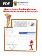 2nd Week Operations of Natural Numbers and Decimals Operaciones de Números Naturales y Decimales