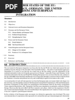 Unit 8 Member States of The Eu: France, Germany, The United Kingdom and European Integration