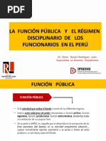 La Función Pública y El Regimen Disciplinario de Los Funcionarios en El Perú