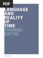 The Language and Reality of Time by Thomas Sattig