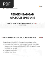 Pengembangan Aplikasi SPSE 4.5