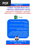 Contenido Analitico de Excel Basico-Intermedio-Avanzado