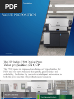 Value Proposition: HP Indigo 7500 Digital Press Presentation