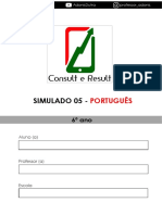 Simulado 05 - Português - 6º Ano (Blog Do Prof. Adonis)