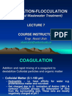 Coagulation-Flocculation: (Water and Wastewater Treatment)