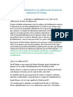 Alimentos Antiinflamatorios Con Calificaciones de Factor de Inflamación (IF Rating)