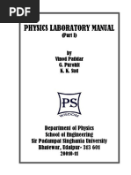 Physics Lab Manual (Singhania Univ, Udaipur)