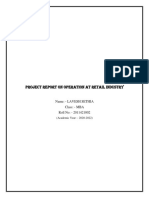 Project Report On Operations Retail POM