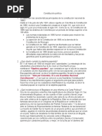 Características de La Constitución Nacional de 1886