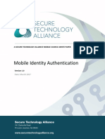 Mobile Identity Authentication: A Secure Technology Alliance Mobile Council White Paper