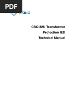 SF CSC-326 Transformer Protection IED Technical Manual (SIFANG)