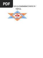 Project On E-Commerce Site in Nepal