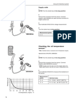 Supply Cable: Checking The Oil Temperature Sensor