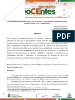 Ensino Remoto e A Disciplina Eletiva de Química: Um Estudo de Caso Na Eemti Raul Tavares Cavalcante - Crede 1/seduc