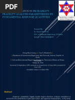 Probability Fragility Analysis Parameterized by Fundmental Response Quantities