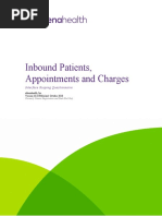 Inbound Patients, Appointments and Charges: Interface Scoping Questionnaire