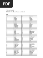 Witech Co., Ltd. S3C6410 Core Board Connector Pinout