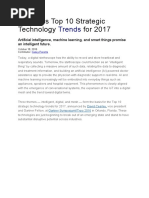 Gartner's Top 10 Strategic Technology Trends For 2017