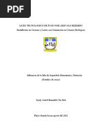 Trabajo de Estudios de Caso La Nutricion