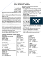 Ships Loading Bulk Grain Stability Calculation For Desk Audit