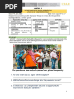 The Pandemic Has Truly Deepened Our Global Inequality: Unit #5