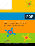 Directrices Sobre La Justicia para Los Niños Victimas y Testigos de Delitos