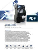 ZK-LP400 ID: Control de Tiempo y Asistencias