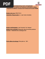 ANALISIS SQA. Sobre Buenas Practicas Dentro de La Docencia