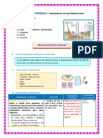 DIA 3 SESION DE APRENDIZAJE Causas de Las Lluvias Intensas