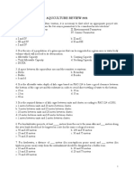 AQUCULTURE REVIEW 2021. Set A With Answer Key