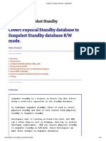 Configure Snapshot Standby - Bright DBA