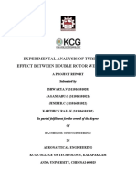 Experimental Analysis of Turbulence Effect Between Double Rotor Wind Turbine