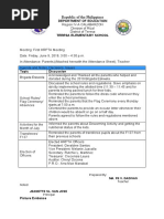 1st HRPTA - Minutes of The Meeting