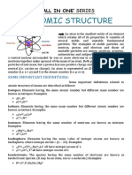 Atomic Structure Short Notes 7 Page