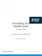 Blue Shield of California Choosing Your Health Plan A16646 2011