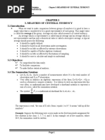 CHAPTER 3 Measure of Centeral Tendency