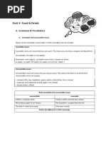 Unit 4-Food & Drink: A. Grammar & Vocabulary