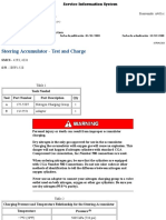 Especificaciones Acumulador de Direccion CAT789C Prueba y Carga