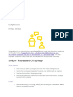 Module 1 Foundations of Sociology