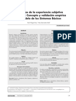 Vilagra. 2015. Concepto y Validación Empírica Del Modelo de Los Síntomas Básicos