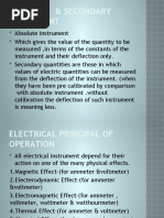 Absolute & Secondary Instrument