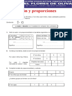 Razones y Proporciones para Cuarto de Primaria