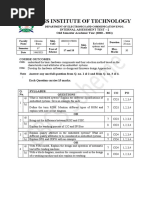 Kns Institute of Technology: Internal Assessment Test - 2 Odd Semester Academic Year (2020 - 2021)