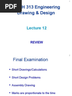 MECH 313 Engineering Drawing & Design: Review