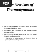 The First Law of Thermodynamics - 040170170000