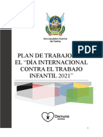 Plan de Trabajo de Erradicación Del Trabajo Forzoso Infantil