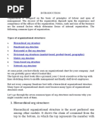 Types of Organizational Structures